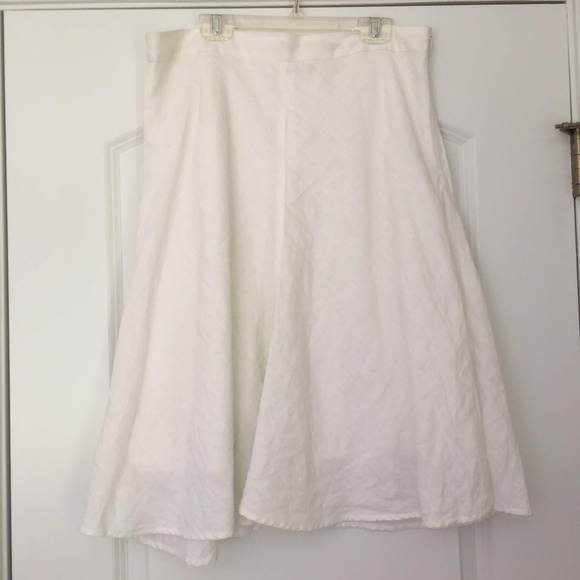 Linen A-Line Skirt - Picture 1 of 4